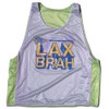 Lax Brah Lacrosse Pinnie, Green & Blue, Medium