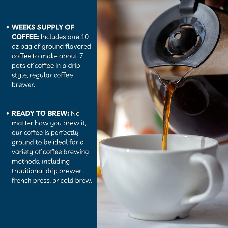 Door County Coffee Irish Cream Flavored Ground Coffee - 10