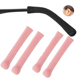 KECHIO Eyeglasses Ear Cushions for Glasses Ear Cushion for Behind Ears Eye Grippers Soft Knitting Cotton Eyeglasses Temple Tips Sleeve Arm Cushion Anti Slip