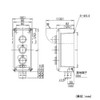 IDEC AGA211Y IP65 φ30 AGA Shape Control Box with Holes,