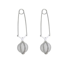 HIC Kitchen Snap Mesh Ball Tea Infusers, 18/8 Stainless Steel, For Loose Leaf Tea and Mulling Spices, Set of 2