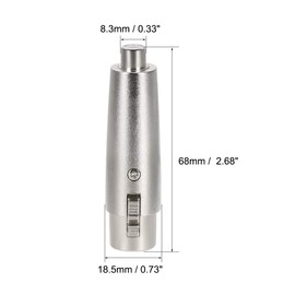 uxcell® XLR Female to RCA Female Adapter,Gender Changer - 3 Pin XLR-F to RCA-F Converter,Microphones Plug-In Audio Adapter Connector,Mic Female Plug,4pcs