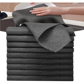 Euleryoo Pack of 10 Thickened Magic Cleaning Cloths, Microfibre Cloths, Streak-Free Cleaning Cloths, Streak-free & Lint-Free Cleaning Cloths for Household, Kitchen, 30 x 30 cm