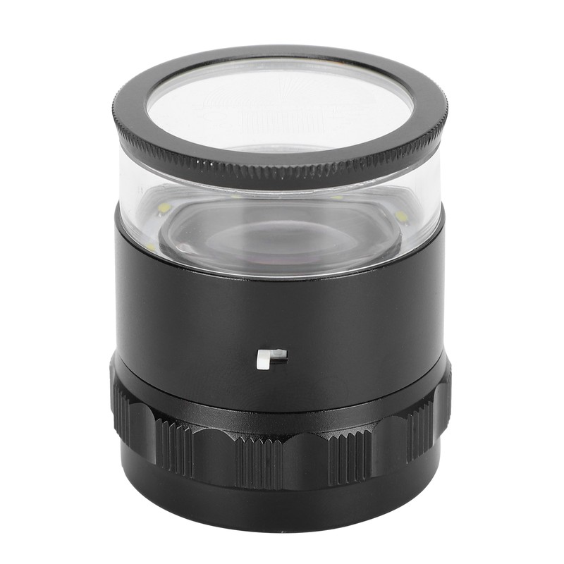 8LED 10X Magnifier Loupe with Scale High Definition Adjustable Magnifying