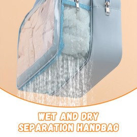 Waterproof Bag Make Up Organisers Cosmetic Bag Large Cosmetic Case Make Up Bag Cosmetic Organiser Cosmetic Bag Women, Blue, M, Mass beauty