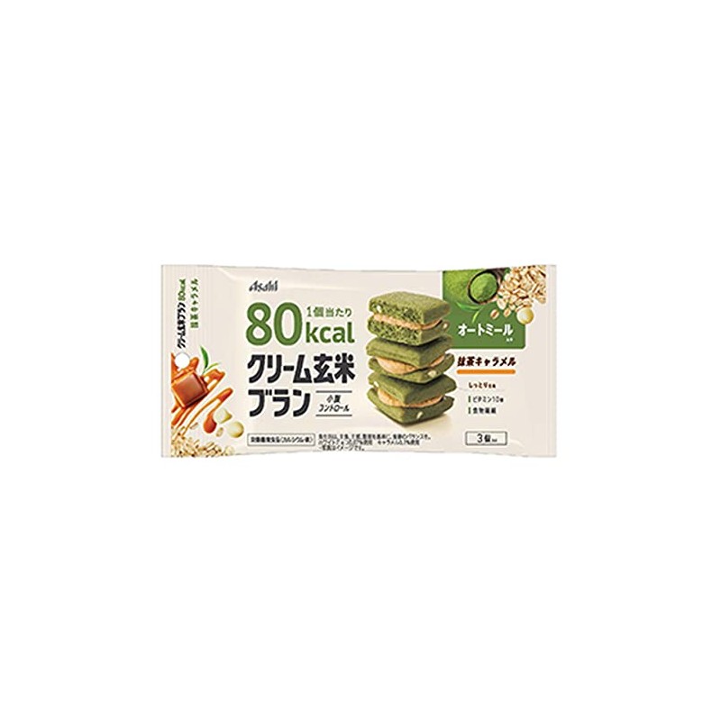 Asahi Group Food Cream Brown Rice Blan, 80 kcal, Matcha