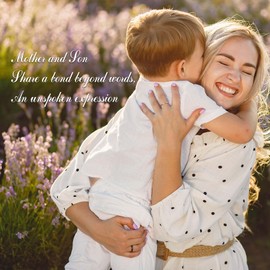 Loyzcy Mother and Son Figurines, Mothers Birthday Gifts from Son, Thank You Gifts for Women, Sculpted Hand-Painted Figures, Mothers Day Christmas New Moms Gift