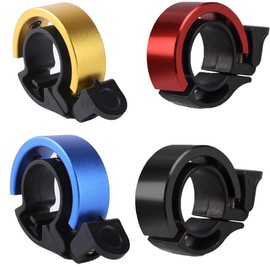 Yiyaunhe 4Pcs Bicycle Bell,Aluminium Alloy Bike Bell with Loud Crisp Clear Sound for Kids Adult Mountain Bike Road Bike