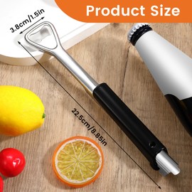 Andibro Adjustable Multifunctional Can Opener Made of Stainless Steel, Effortless Arthritis Jar Opener, Adjustable Can Opener, Bottle Opener for Seniors, Manual with Bottle Opener Lid Opener