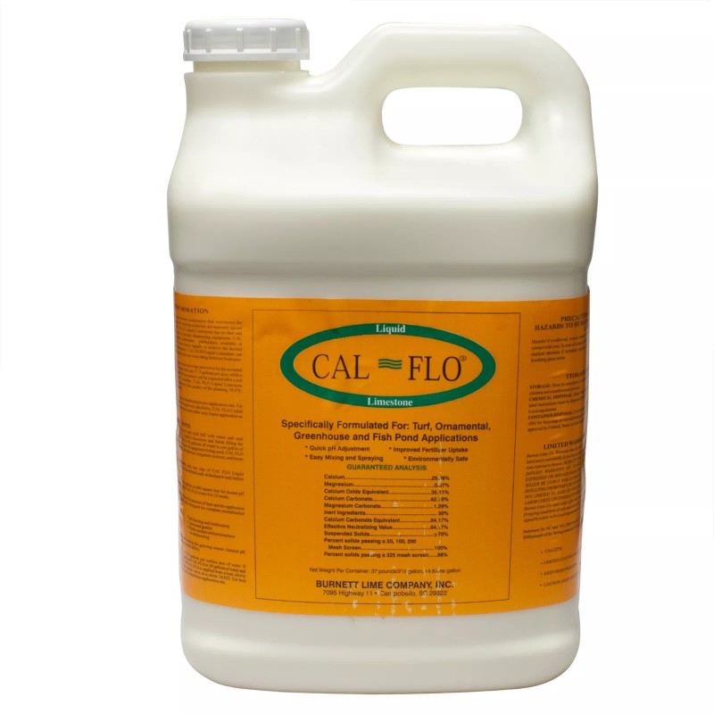 CAL FLO Liquid Limestone 2.5 GL Turf Ornamental Greenhouse Fish