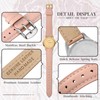 Anbeer 20mm Flat Thin Elegant Genuine Leather Watch Strap,Quick Release