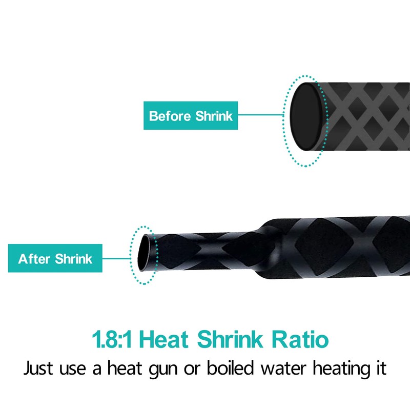 Heat Shrink Wrap Tubing Sleeve X-Tube for Fishing Rods Grip