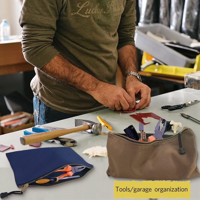 TENGYES Heavy Duty Canvas Tool Bag Organizer – 7 Pack