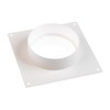 Steinberg14 White Ø 100mm / 4" Round Wall Flange, PVC