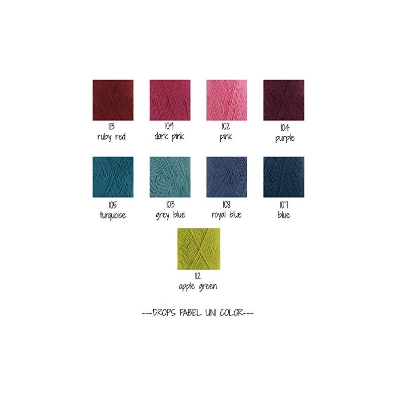 DROPS Fabel 107 UNI Blue