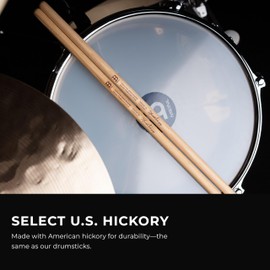 Manolito Rodriguez Timbale Sticks, Pack of 3 Pairs, 1/2" — American Hickory Percussion Drumsticks — MADE IN GERMANY