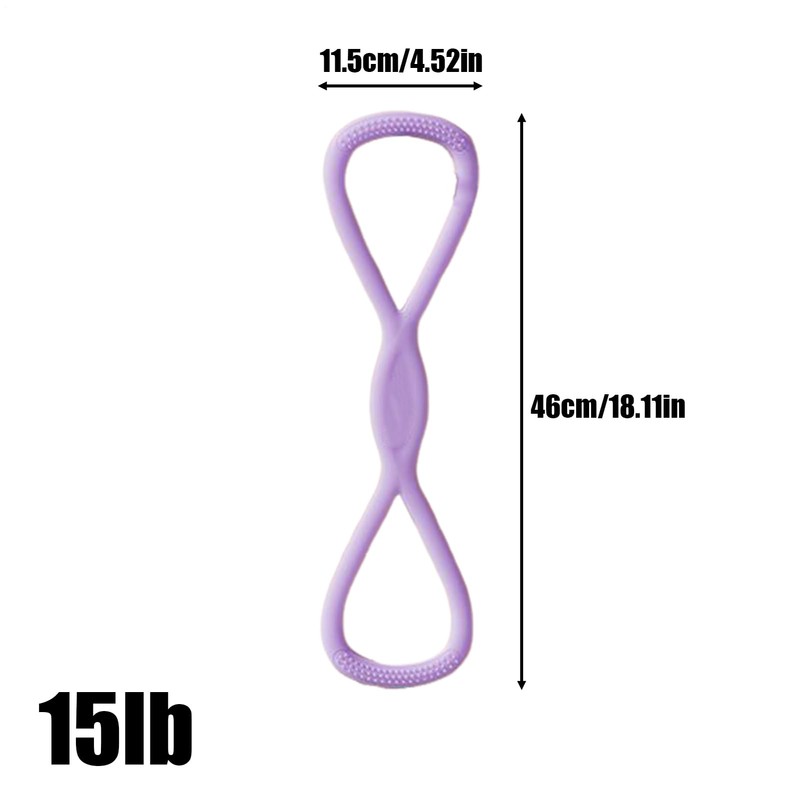 Exercise Resistance Bands,8 Shaped Resistance Exercise Bands - Body Stretching