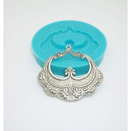 Findings Stop Brand Silicone Mold Oak Leaf Pendant Jewelry Making Resin Polymer Clay.