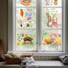 9 Sheets Easter Window Stickers,Easter Window Clings,Easter Stickers for Kids,Double