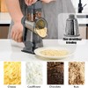 Rotary Cheese Grater Shredder with Handle Handheld Round Mandoline Vegetable