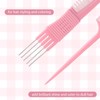 3PCS Teasing Combs for Women, Teasing Comb with Metal Pick,