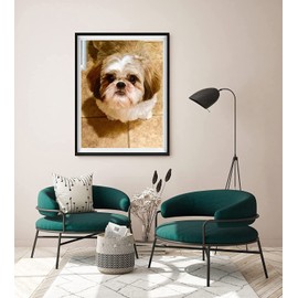 500 Pieces Jigsaw Puzzles for Adults Wooden Jigsaw Puzzle Shih Tzu Cute Puppies Puzzles DIY Home Decor Wall Art Fun Game Preschool Toy Gift for Family Dad Mom Wife Friends