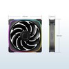 Geometric Future Squama 2503R Reverse Blade RGB PWM Fan -