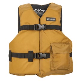 Onyx Sport USCG Approved Life Jacket for Adults & Youth, Canoe, Kayak, Fishing & Boating 50-90lbs