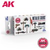 AK Interactive: Metallics - QUICK GEN Set - AK17522