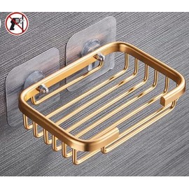 Soap Holder Dish, Bar Suction Cup Soap Tray Wall Mounted, Rustproof Stainless Steel Sponge Holder Caddy for Bathroom Bathtub Kitchen Sink