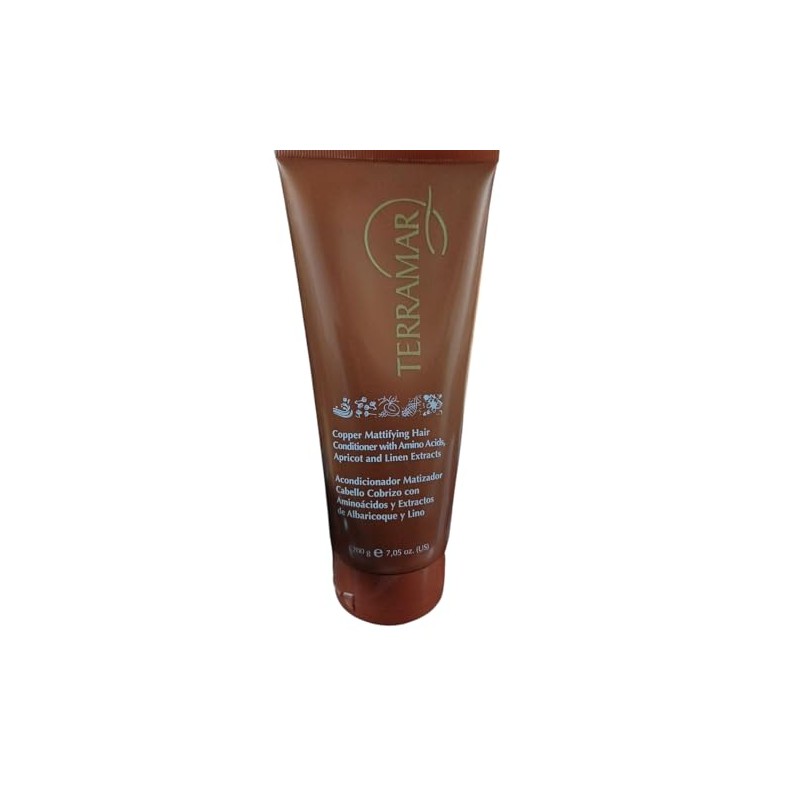 Terramar Acondicionador Matizador para Cabello Cobrizo, con Aminoácidos y Extractos