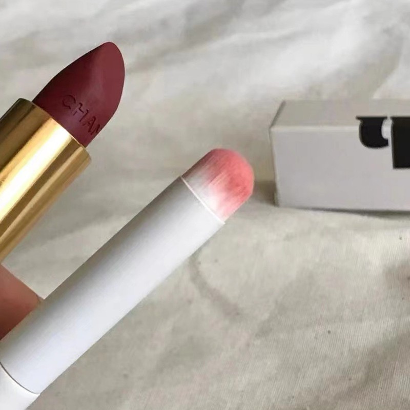 5Pcs Lip Brush Round Head Comfortable Artificial Fibre Makeup Tool