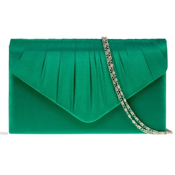 fi9® LADIES SATIN PARTY PROM BRIDAL EVENING CLUTCH HAND BAG