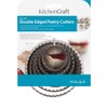 KitchenCraft Double Sided Pastry Cutters Set with Fluted / Round