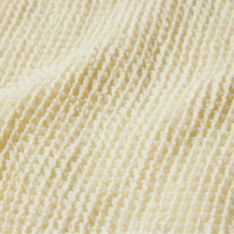 JAJU [JAJU] Cotton Waffle Single Blanket 140x170cm Lemon