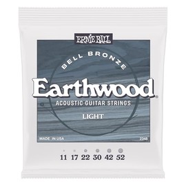 Ernie Ball Light Earthwood Bell Bronze Acoustic Guitar Strings 11-52