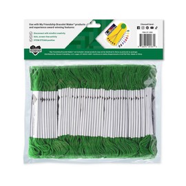 Choose Friendship, My Friendship Bracelet Maker Green Expansion Pack, 100 Pre-Cut Threads