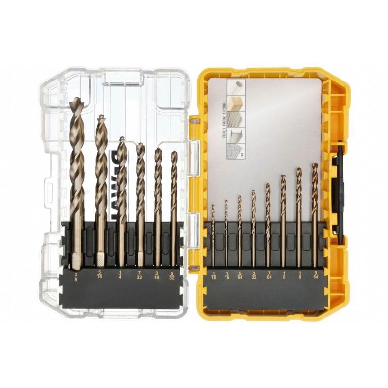 DEWALT Cobalt Alloy Steel Drill Bit Set with Pilot Point,