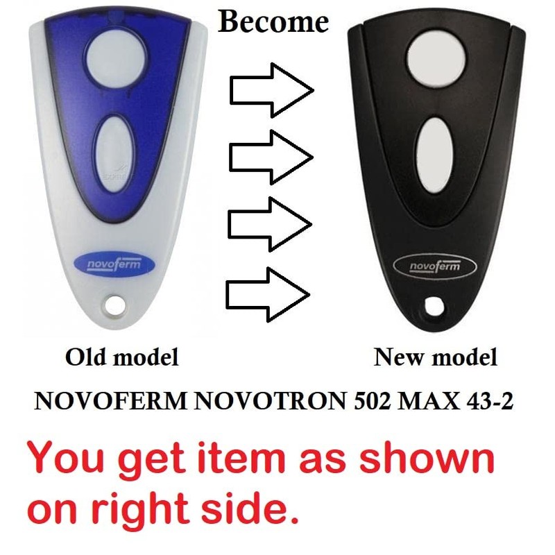 Remote NOVOFERM NOVOTRON 502 Frequency 433.92 MHz 2 Channels
