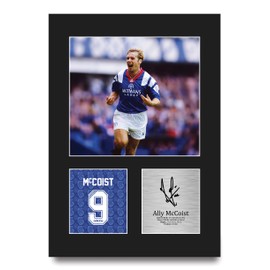 HWC Trading Ally McCoist Rangers Gifts Printed Signed Autograph Picture for Football Fans and Supporters - A4 Portrait