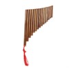 Pan Flute Natural Bamboo 15 Pipes G Tone Pans Pipe