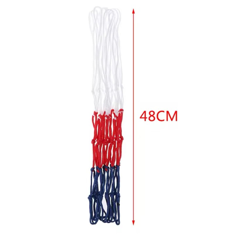Standard Basketball Net, Durable Nylon, Thick Thread, Three Colours