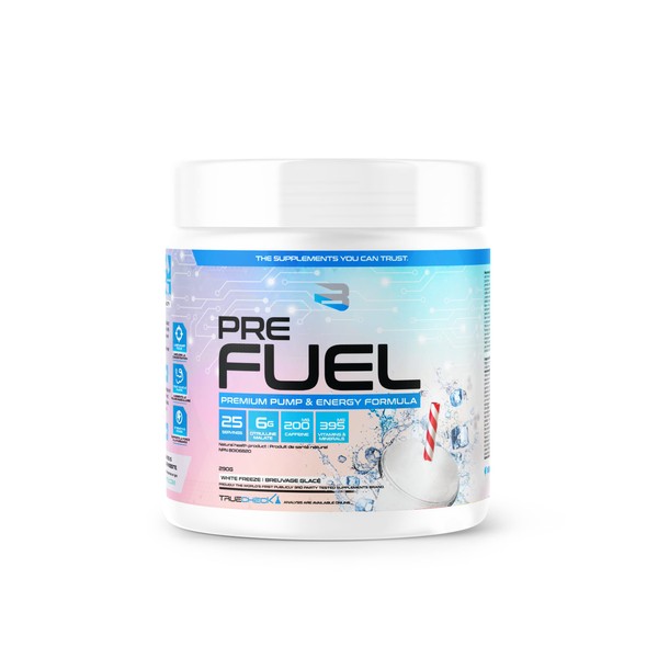 Believe PRE Fuel - Laser Focus, Muscle Fullness & Endurance | The Ultimate All-in-One Pre-Workout | Boost Performance & Crush Workouts | Unbeatable Value & Quality!(White Slushie)