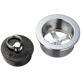 SANEI Bath Stopper with Rubber Stopper, VU and VP Pipes, Nominal 40 H20-40