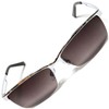 Berkut Fashion Sunglasses, Lightweight, Fatigue Resistant, Eye-friendly Lenses, Silver x