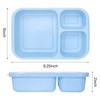 4 Pack Bento Box Lunch Boxes, BPA-Free Reusable Snack Box