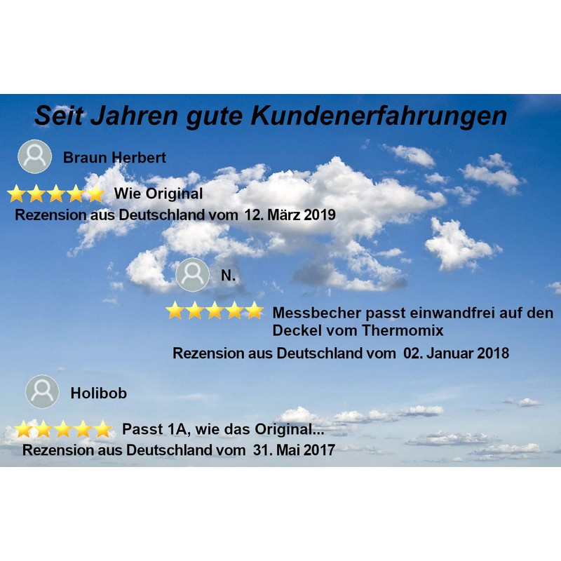 Measuring Cup Lid for Vorwerk Thermomix TM 21 TM 31