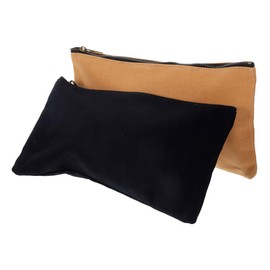 Mipcase 2pcs Canvas Tool Pouch Lightweight Zippered Tool Organizer for Home Travel and Projects Multi-purpose Storage Bags for Accessories