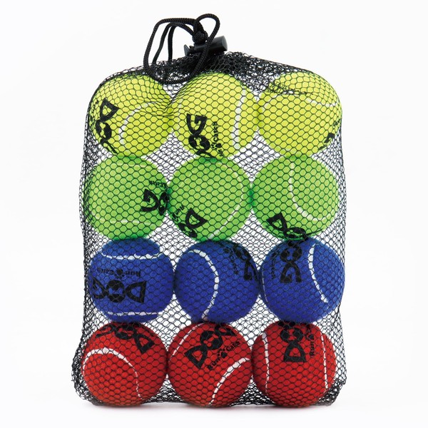 insum Pack of 12 2" Colorful Easy Catch Tennis Balls