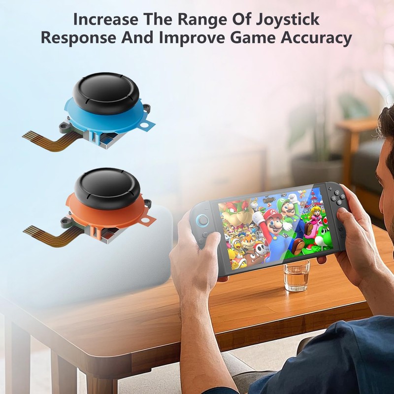 2-Pack Replacement Hall Effect Joystick for Switch 2 (2025), Upgrade
